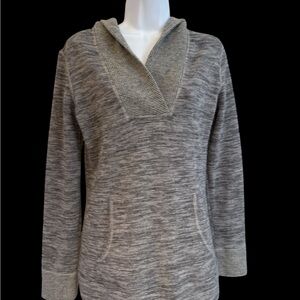 Kuhl Gray Hooded Italian Wool Sweater